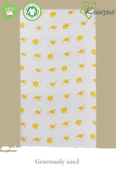 Into the Sky' Cotton Fitted Cot Crib Sheet : Sun